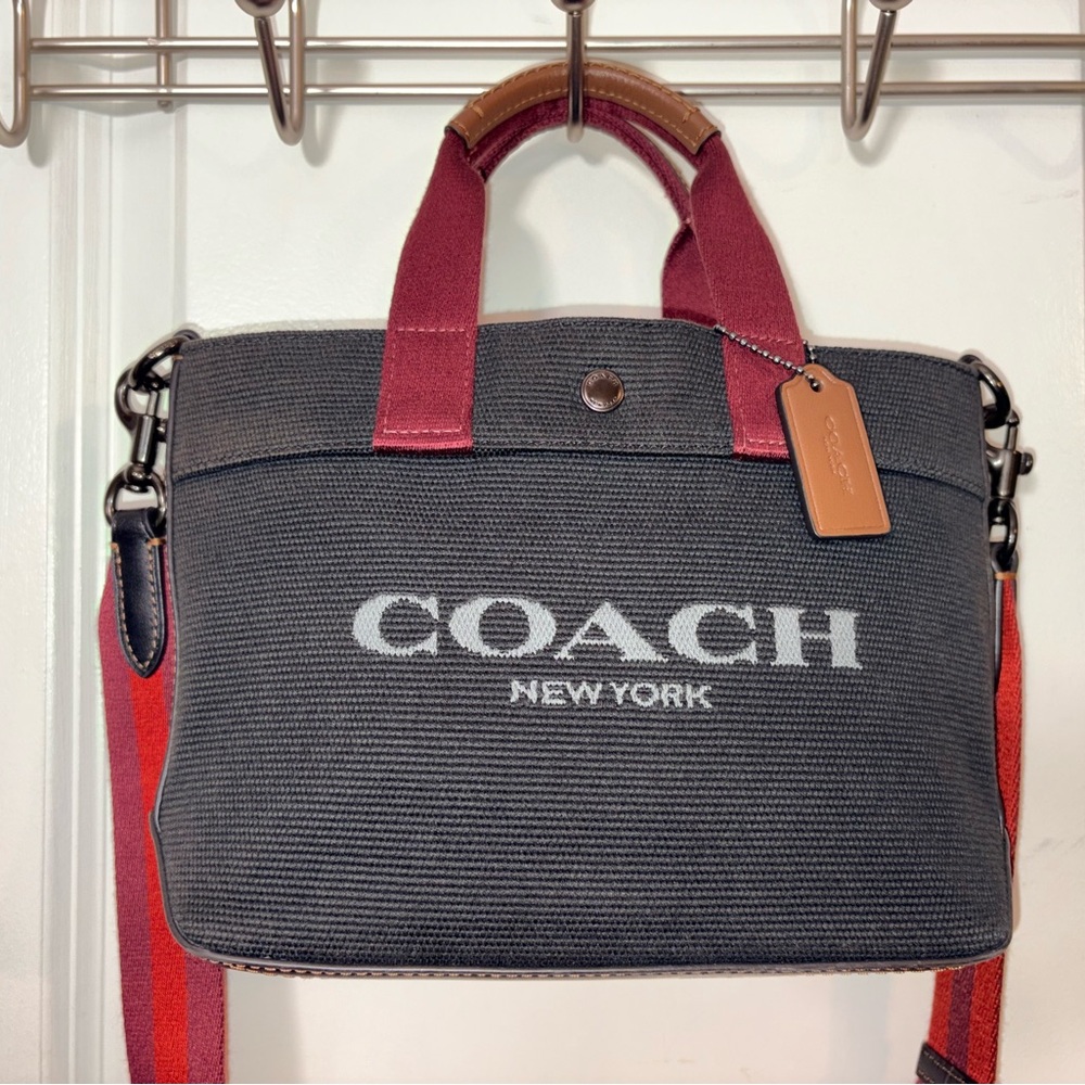 Coach Tote 20 in Colorblock Canvas & Leather - CU299 - Picture 2 of 13